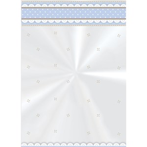 Saquinho Transparente Cute Azul 11x19,5 cm | 50 Unidades - Cromus