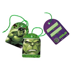 Tag com Cordão para Lembrancinha Festa Hulk Animação | 8 Unidades - Regina