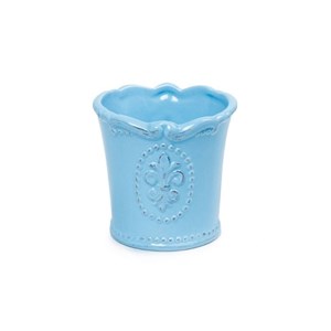 Vaso Decorativo de Cerâmica Azul 7 cm | Unidade - Cromus