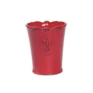 Vaso Decorativo de Cerâmica Vermelho 13,6x16cm  | Unidade - Cromus